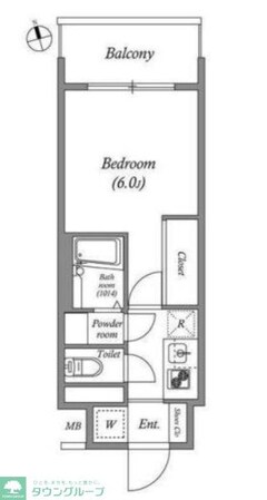 エスタート品川南大井の物件間取画像